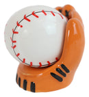 Ceramic Baseball With Glove Mitt Sports Salt And Pepper Shakers Figurine Set