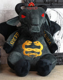 Sabbatic Goat Baphomet With Caduceus Serpents Luxe Soft Plush Toy Doll 9"H