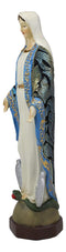 Our Lady of Graces With Miraculous Miracle Medals Statue In Fabric Linen Garment