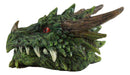 Ebros Fantasy Greenman Spiked Tree Dragon Head Decorative Jewelry Box Figurine