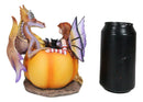 Amy Brown Halloween Fairy Black Cats And Dragon In Pumpkin Fall Leaves Figurine