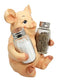 Ebros Gift Farm Barn Porky Pig Salt Pepper Shakers Holder Figurine