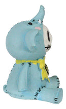 Furrybones Blue Elefun Peanut Elephant Skeleton Figurine 3"H Dumbo Furry Bones