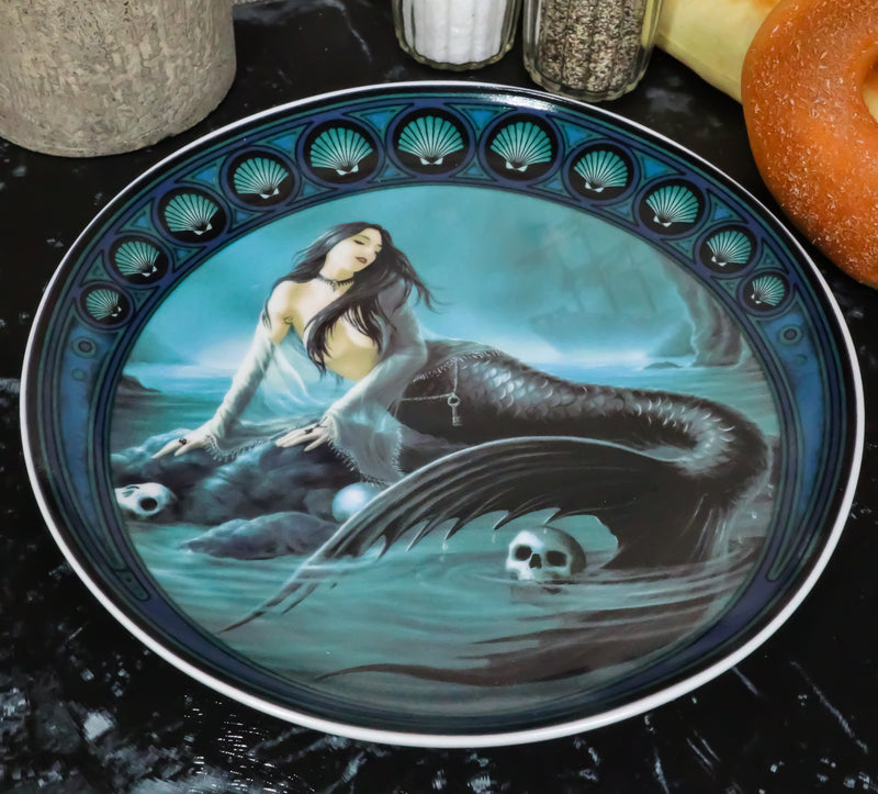 Set Of 4 Fantasy Sirens Of The Seas Death Trap Mermaids Dessert Salad Plates