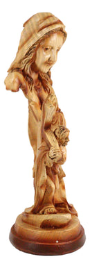 Ebros Dolorosa Mother Mary Praying For Jesus Carrying Cross Woodlike Figurine