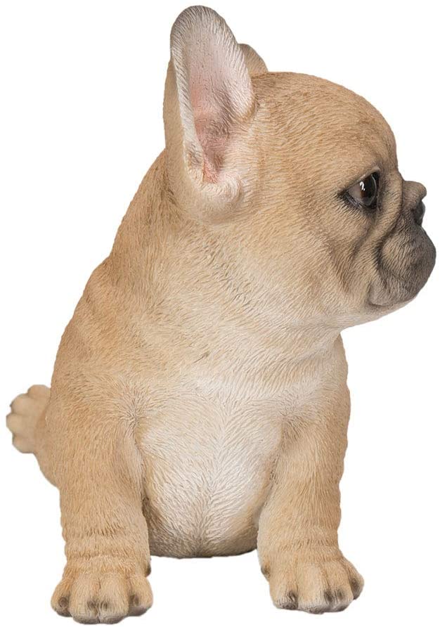 Ebros Adorable French Bulldog Puppy Dog With Belly On The Ground Figurine 6.5"L