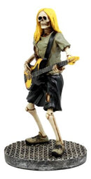 Day Of The Dead Skeleton Bass Player Figurine Rock Band From Hell Underworld