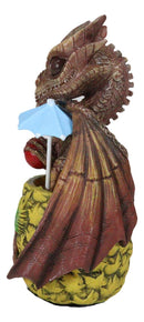 Drunken Spirit Cocktail Drink Tiki Mai Tai Tropical Pineapple Dragon Figurine