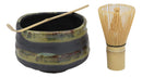 Ebros Gift Japanese Traditional Tea Ceremony Matcha Green Bowl Whisk & Scoop Set