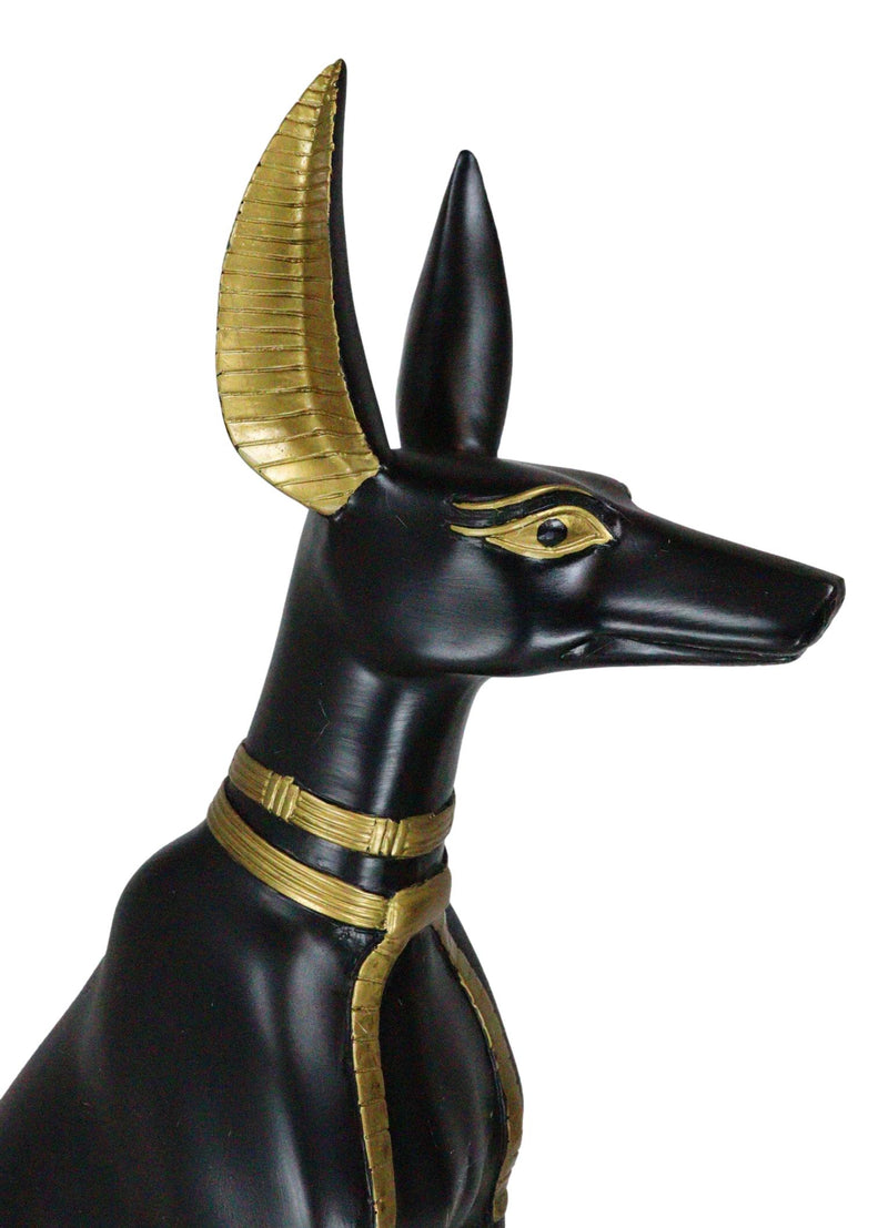 Ebros Large Egyptian Anubis Dog Statue 21.25"Tall God Of Afterlife And Mummification