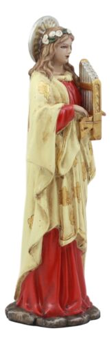 Ebros Saint Cecilia Patroness Of Musicians Carrying Portative Organ Statue Martyr