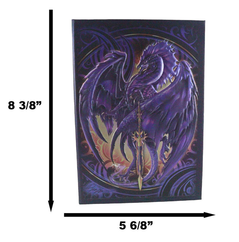 Dragon's Lair Fantasy Nether Blade Purple Dragon Embossed Journal Diary Notebook