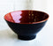 Pack Of 24 Modern Ridged Red Black Melamine Small 10oz Rice Miso Soup Bowls Set