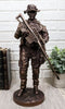 Large Modern Military Marine Sniper Soldier Statue 13"Tall Marksman Task Force