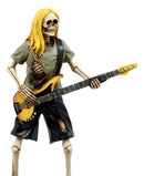 Day Of The Dead Skeleton Bass Player Figurine Rock Band From Hell Underworld