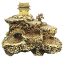 Buddha Zen Mountain Scenery Monastery Temple Display Figurine For Miniatures