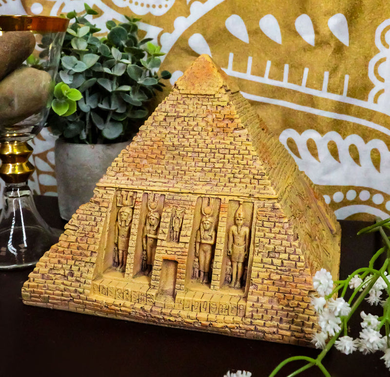 Ebros Egyptian Pyramid Box 7"Wide The Great Pyramid Of Khufu Hinged Trinket Box