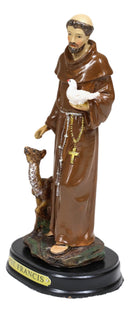 Ebros Gift Holy Catholic Saint Francis Monk Figurine Shrine Decorative Figurine 5.5"H