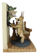 Buck Deer Smoking Pipe Hanging Hunter Wall Trophy On Living Room Wall Figurine