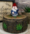 Gypsy Life Gnome Dwarf Smoking Rolled Stash Leaves On Tree Bark Ring Trinket Box