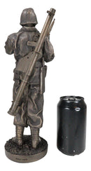 Ebros Military WW2 Staff Sergeant Squad Commander Smoking Cigar Statue Military War Era Soldier Decorative Figurine 13.25"Tall