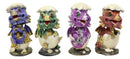 Whimsical Baby Dragon Egg Hatchlings Bobblehead Figurine Set In Metallic Colors