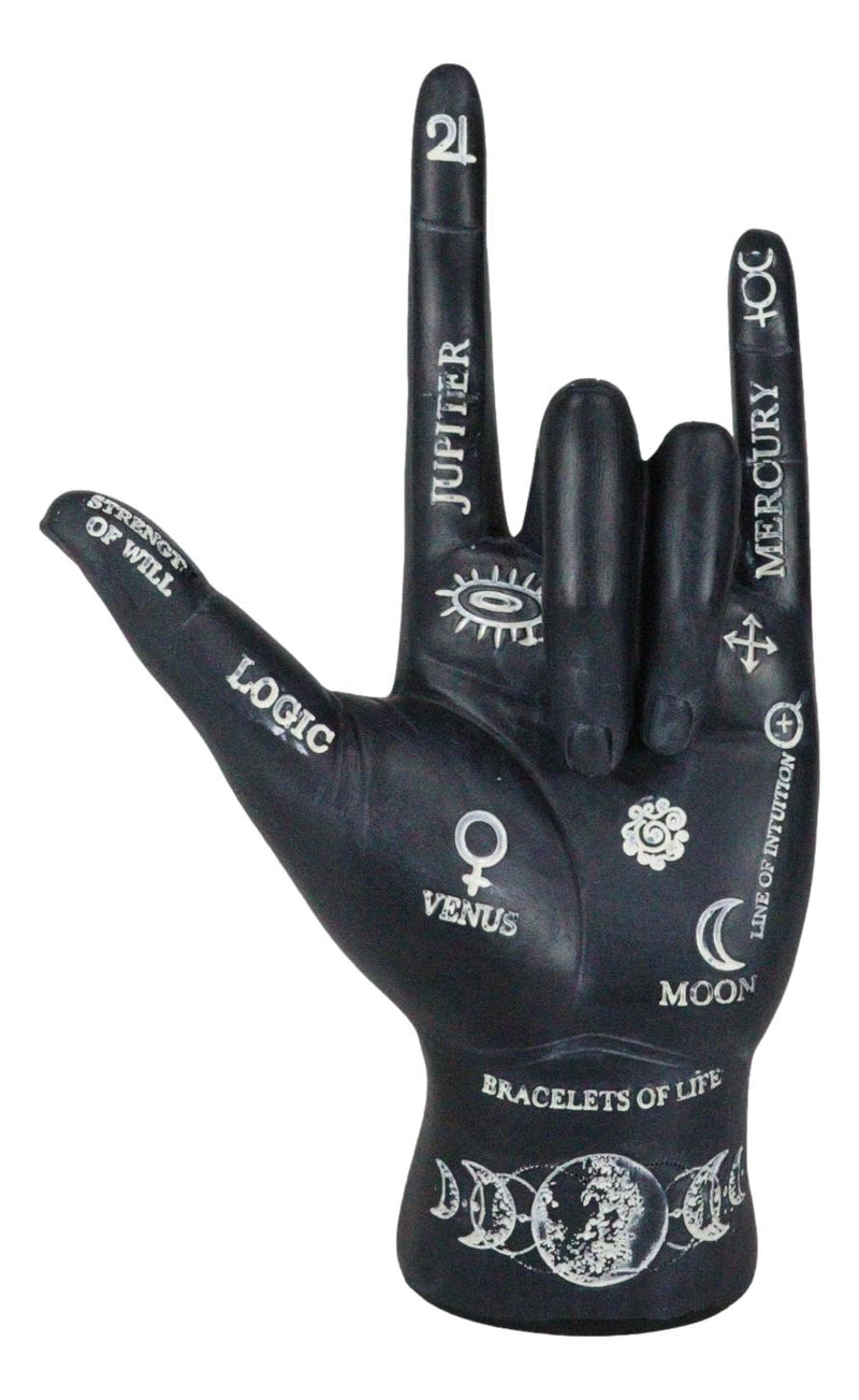 Psychic Fortune Teller Chirology Palmistry Hand Palm Astrology Symbols Figurine