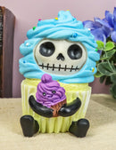 Furrybones Cuppie The Blue Frosted Dessert Cupcake Skeleton Furry Bones Figurine