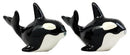 Ebros Killer Whale Orcas Ocean Marine Sea Life Salt & Pepper Shakers Set Ceramic