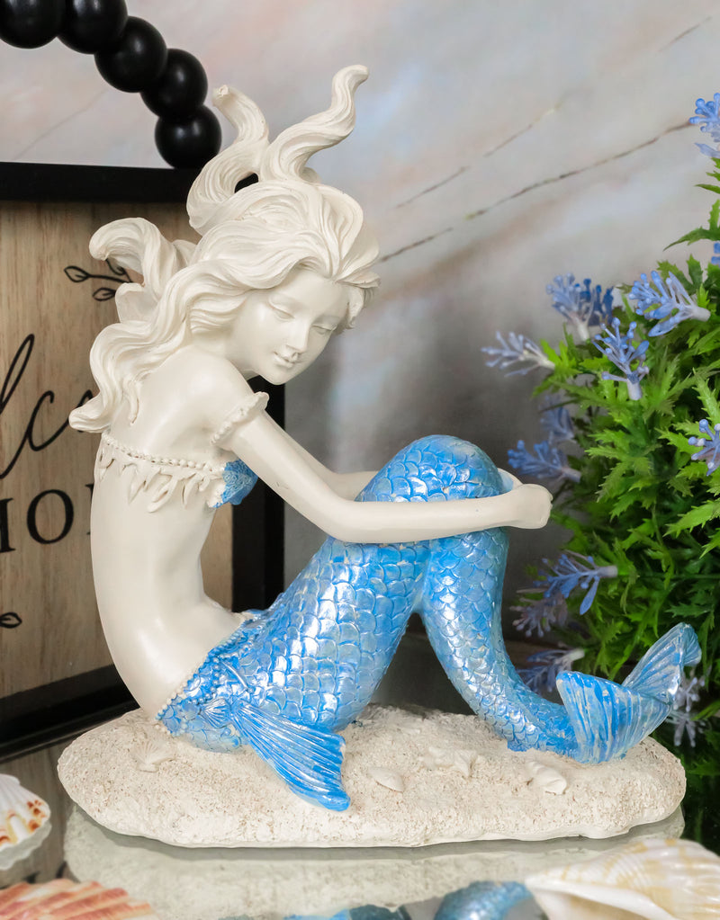  Mermaid Sleeping on Seashell Figurine with Pearl Shell
