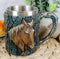 Ebros The Stallion Wildlife Chestnut Horse Mug Textured With Rustic Tree Bark Design In Painted Bronze Finish 12oz Drink Beer Stein Tankard Coffee Cup