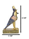 Egyptian God Of The Sky And War Horus Falcon Bird Dollhouse Miniature Statue