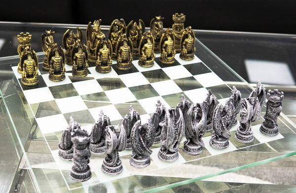 Ebros Silver Gold Fantasy Dungeons And Dragons Resin Chess