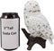 Ebros Snowy Tundra White Owl Perching On Tree Branch Statue 6.5"Tall Figurine