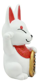 Japanese Charm Maneki Kitsune Fox Statue Inari Shiba Inu Supernatural Wisdom