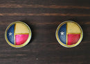 Set Of 6 Patriotic Western Rustic Texas Lone Star Flag Cabinet Door Pull Knobs