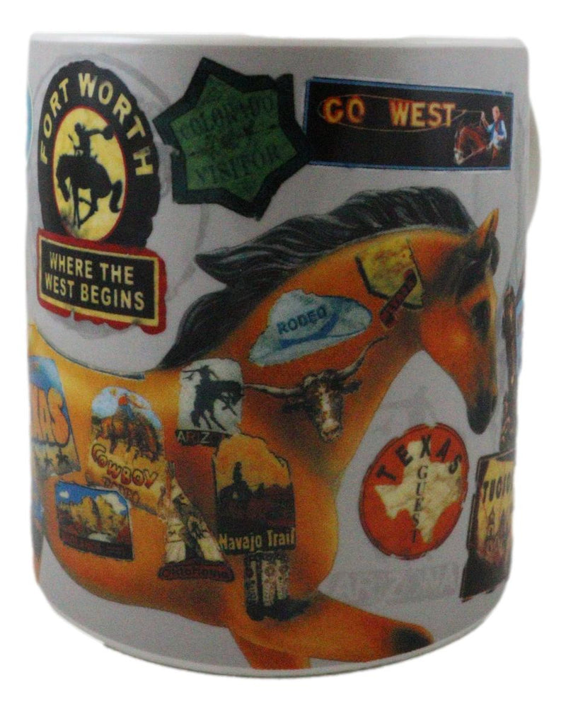 Trail Of Painted Ponies Westward Ho! Western Travelling Horse Ceramic Mug Cup