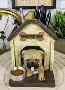 Pugsie Puppy Pug Dog In Doghouse Kennel Treat Bowl Stationery Pen Pencil Holder