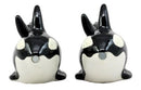 Ebros Killer Whale Orcas Ocean Marine Sea Life Salt & Pepper Shakers Set Ceramic