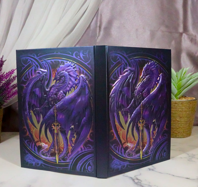 Dragon's Lair Fantasy Nether Blade Purple Dragon Embossed Journal Diary Notebook