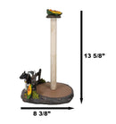 Rustic Western Holstein Bovine Cow by Sunflower Pasture Paper Towel Holder Stand