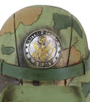 Patriotic USA Army Military Soldier Camo Helmet Money Coin Savings Piggy Bank