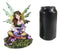 Ebros Green Gaia Earth Tribal Fairy With Purple Baby Dragon Wyrmling Fantasy Figurine