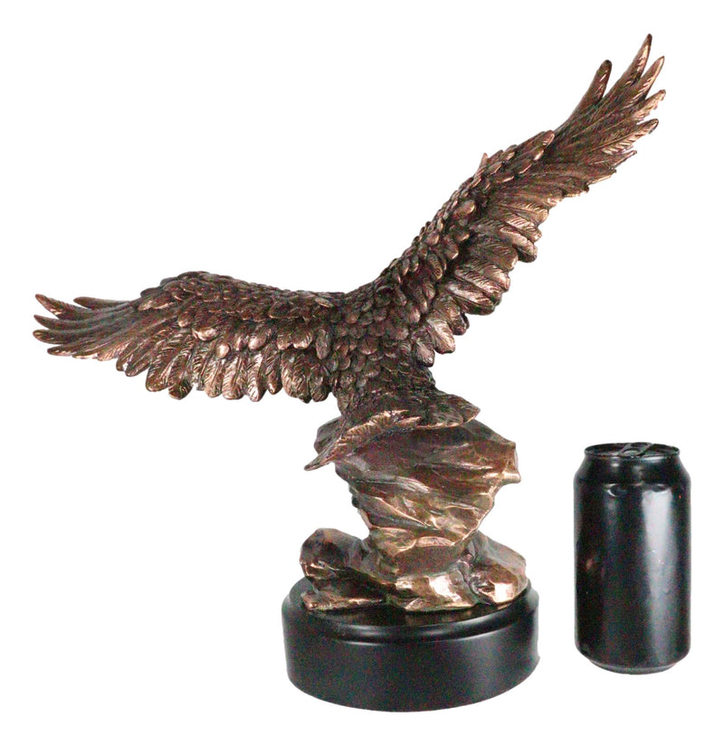 Wings Of Glory King of The Skies Majestic Bald Eagle Soaring Figurine With Base