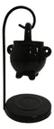 Wicca Witchcraft Hanging Ceramic Black Cauldron Essential Oil Burner Warmer