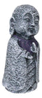 Ebros Japanese Namaste Praying Jizo Monk with Purple Bib Statue 4.75" H Figurine