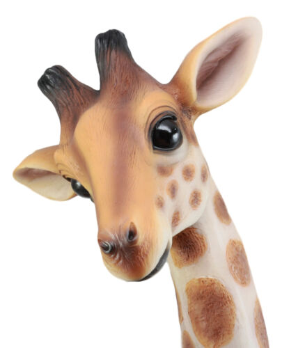 Large Madagascar Wildlife Sitting Giraffe Statue 19.5"Tall Safari Savannah Decor