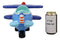 Large Blue Aircraft Air Plane Boys Girls Children Money Coin Piggy Bank Figurine