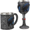 Ebros Moonlight Raven Crow With Celtic Tribal Tattoo Wine Goblet And Mug Set