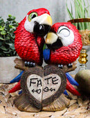 Ebros Tropical Rainforest Lovers Paradise Birds Scarlet Macaw Couple Statues